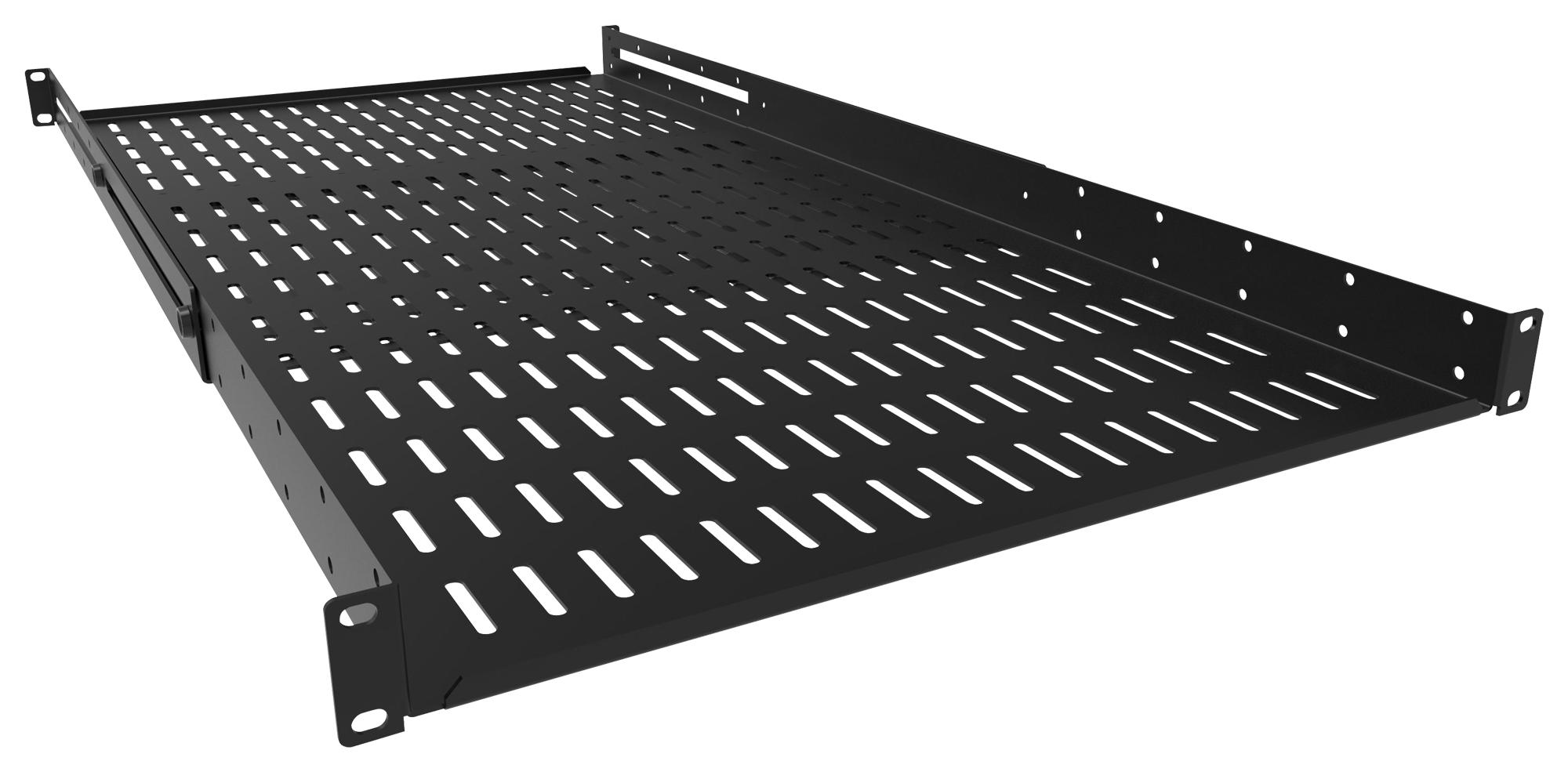 ADSV2536BK SHELF, ADJ, STEEL, 1U, 25" X 19", BLACK HAMMOND