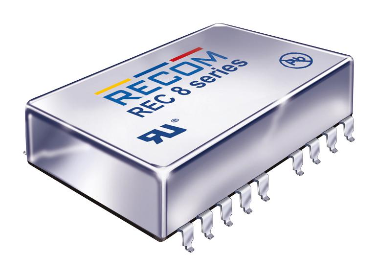 REC8-2415DRW/H2/A/M DC-DC CONVERTER, 2 O/P, 8W RECOM POWER