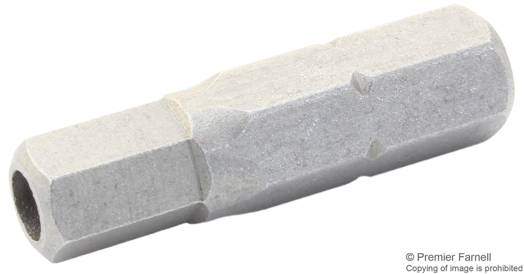 H0.250 M7STPB SF HEX 5.0 POWER BIT, HEX, 5MM X 25MM, STEEL TR FASTENINGS