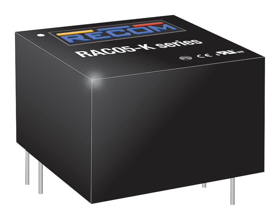 RAC05-05SK POWER SUPPLY, AC-DC, 5V, 1A RECOM POWER