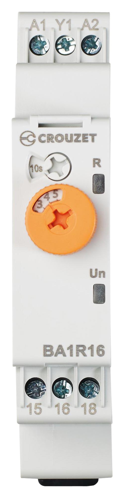 BA1R16MV1 TIME DELAY RELAY, SPDT, 0.5S-10DAY, 240V CROUZET