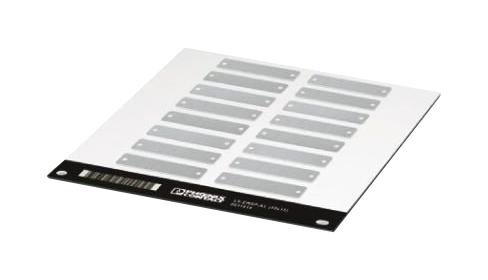 0831654 DEVICE MARKER, SS, SILVER, 15X60MM PHOENIX CONTACT