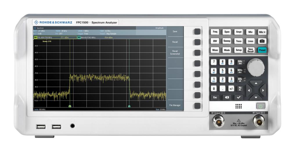 FPC-COM2 SPECTRUM ANALYZER, 5KHZ TO 3GHZ, 3KG ROHDE & SCHWARZ