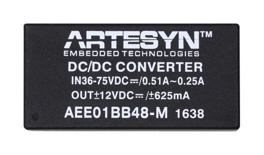 AEE01H24-M DC-DC CONVERTER, MEDICAL, 24V, 0.625A ARTESYN EMBEDDED TECHNOLOGIES
