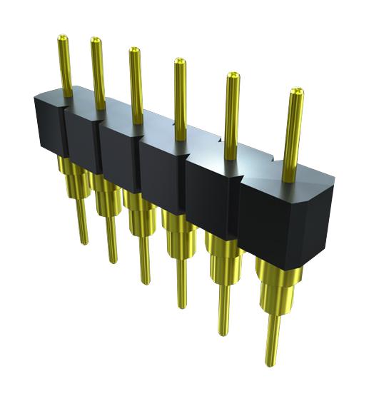 BBS-105-G-G CONNECTOR, HEADER, 5POS, 1ROW, 2.54 SAMTEC