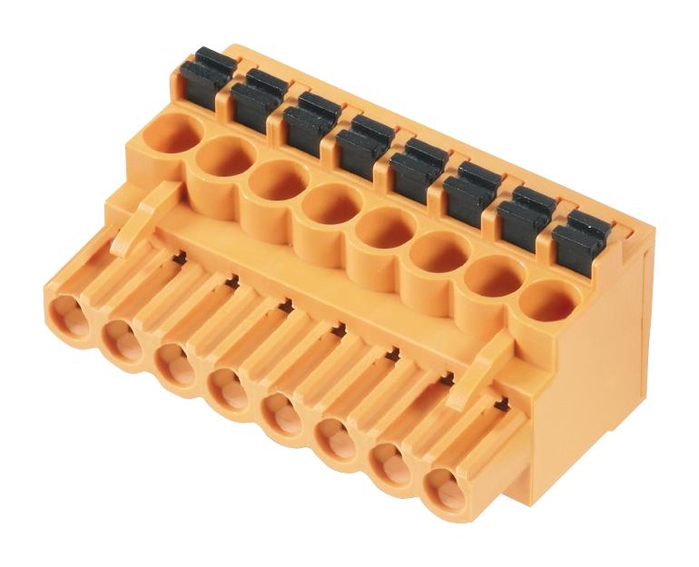 1001600000 TERMINAL BLOCK, PLUGGABLE, 9POS, 12AWG WEIDMULLER