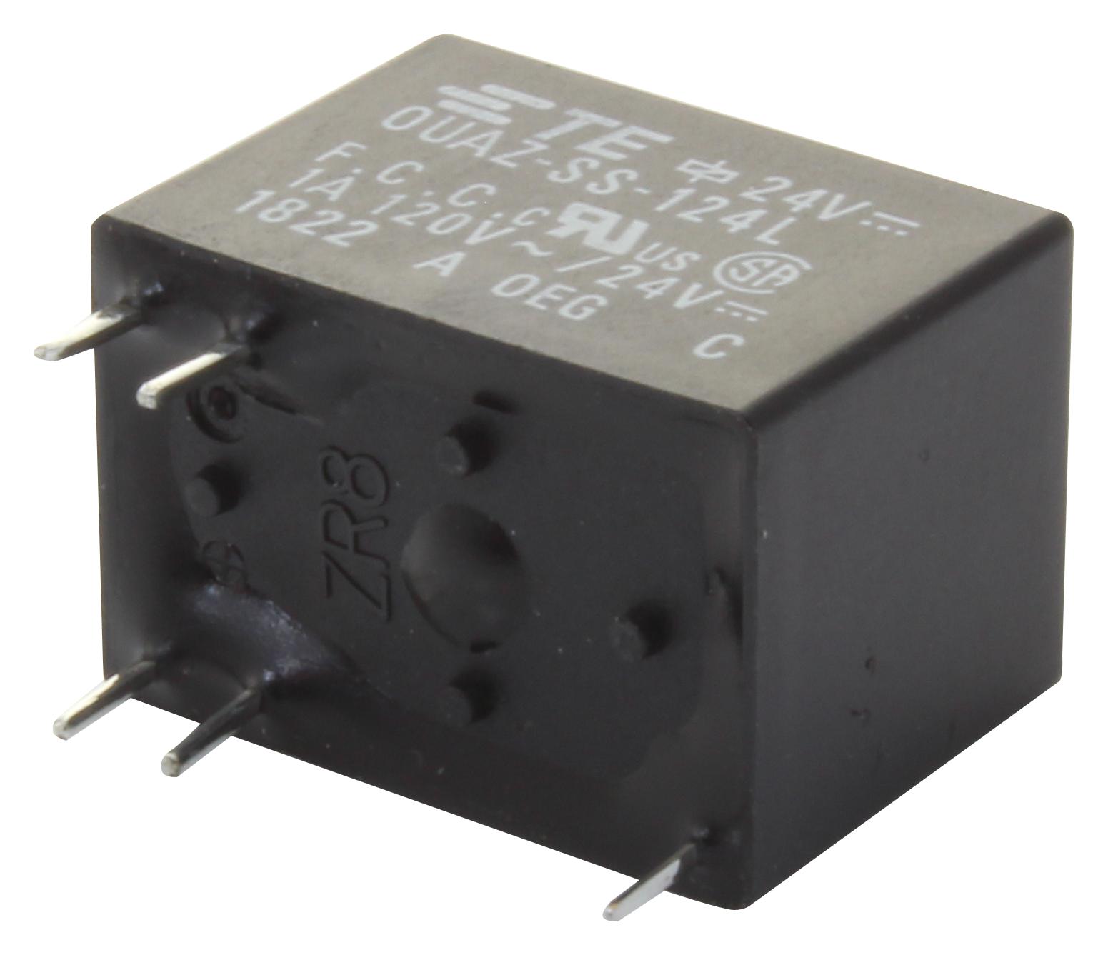 OUAZ-SS-124L SIGNAL RELAY, SPDT, 1A, 120VAC, TH OEG - TE CONNECTIVITY