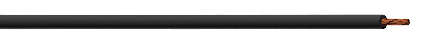61.7554-999-21 HOOK-UP WIRE, 1MM2, BLACK, 5M, 600V STAUBLI