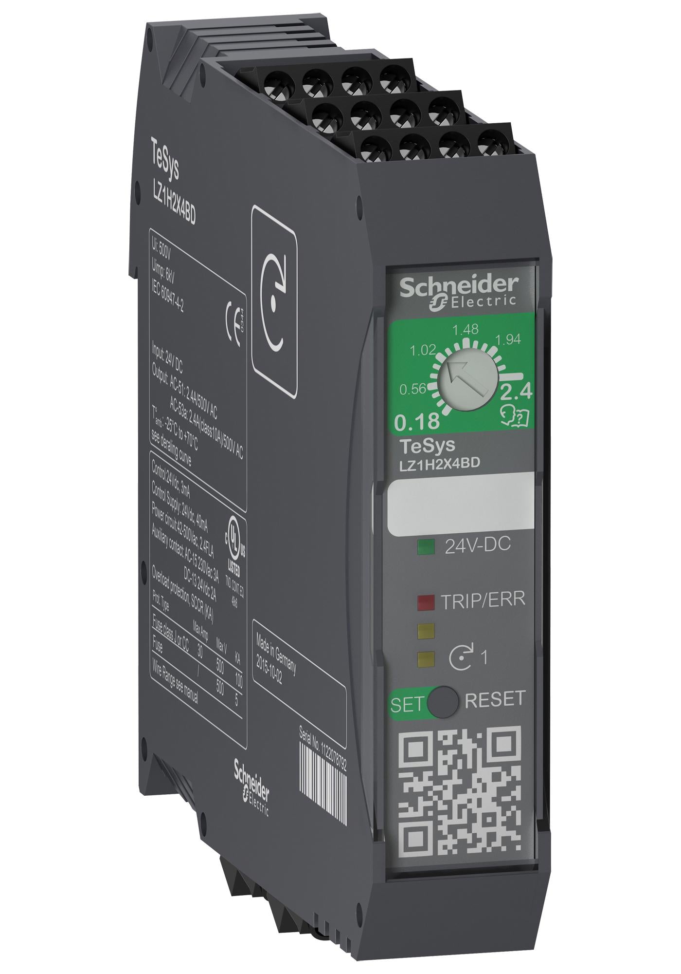 LZ1H6X5BD DOL MOTOR STARTER, 3-PH, 3KW, 500VAC SCHNEIDER ELECTRIC