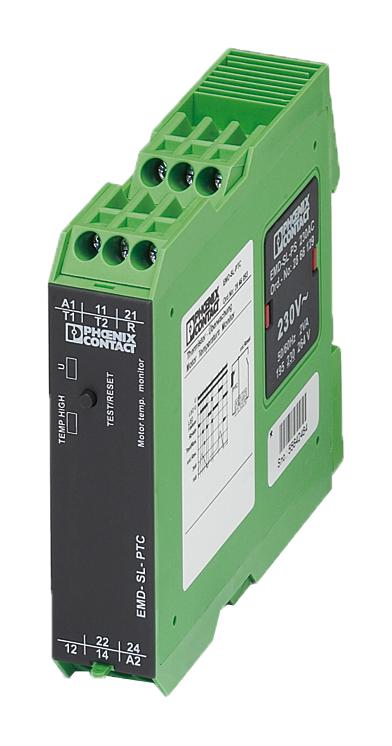 2866093 TEMP MONITORING RELAY, PTC, 250VAC PHOENIX CONTACT