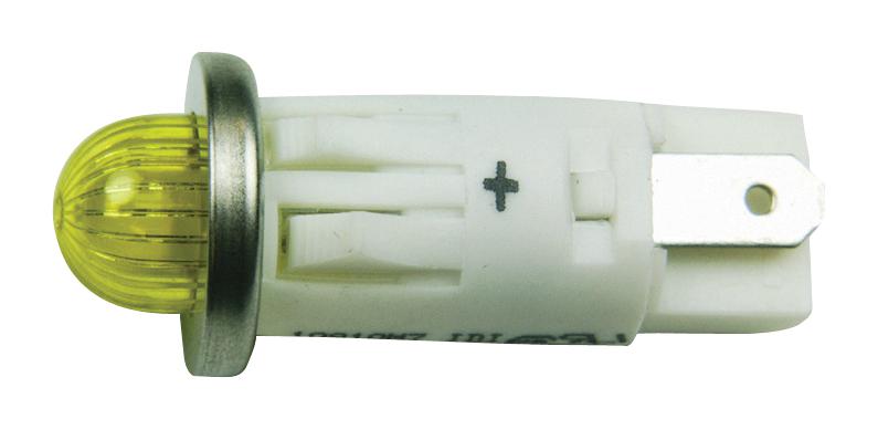 1091QM7-24V PANEL INDICATOR, YELLOW, 24V, 12.7MM VCC (VISUAL COMMUNICATIONS COMPANY)