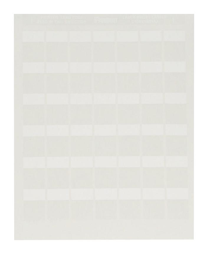 PANDUIT Wire Markers - Adhesive S100X150YAJ WIRE MARKER, PET, 25.4MM X 38.1MM, WHT PANDUIT 2891316 S100X150YAJ