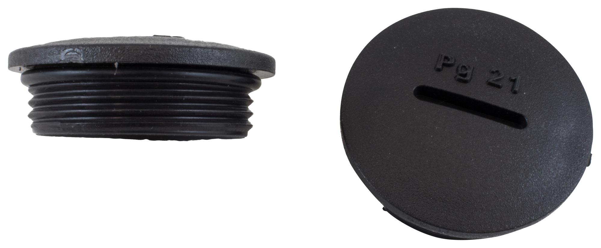 HPP7 BK080 HOLE PLUG, PG7, PA 6, 15MM, BLK, PK10 ALPHA WIRE