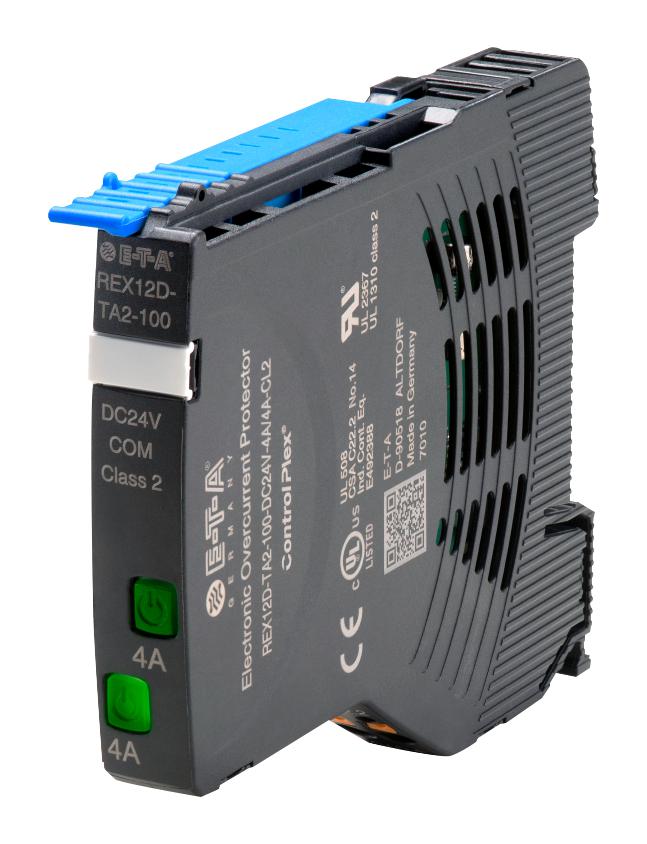 REX12D-TA2-100-DC24V-4A/4A ELECTRONIC CB, 4A, 24VDC, DIN RAIL ETA