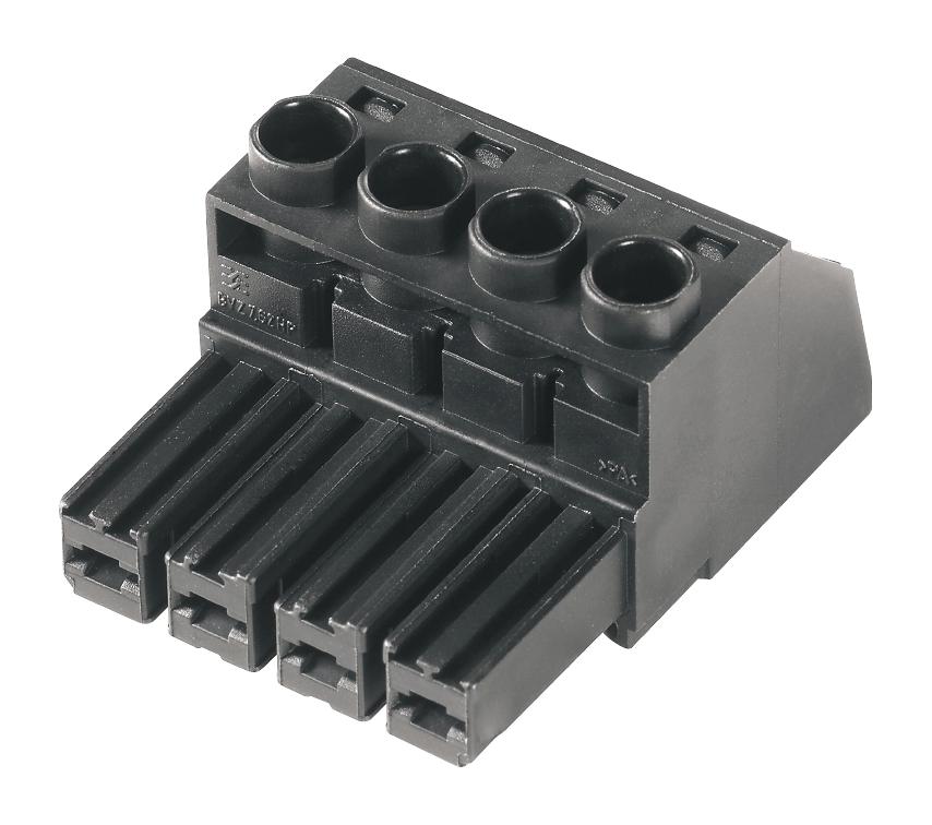 1929950000 TERMINAL BLOCK, PLUGGABLE, 4POS, 8AWG WEIDMULLER