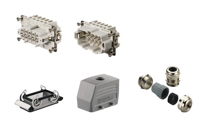 HDC KIT HE-P 10.111 M HDC KIT, 10POS, SIZE 4, M25, PUSH IN WEIDMULLER