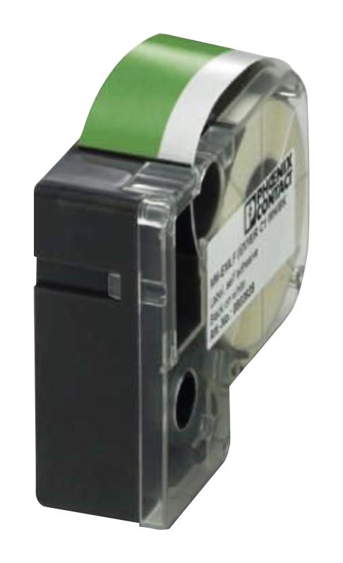 0803952 LABEL PRINTER TAPE, WHITE ON GREEN, 8M PHOENIX CONTACT