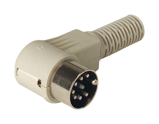 MAWI 80 SB DIN AUDIO/VIDEO CONN, PLUG, 8POS, PE HIRSCHMANN