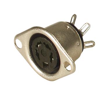 MAB 4 DIN AUDIO/VIDEO CONN, JACK, 4POS, STEEL HIRSCHMANN