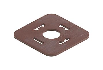 GDM 3-7 FLAT GASKET, NBR, RECTANGULAR CONN HIRSCHMANN