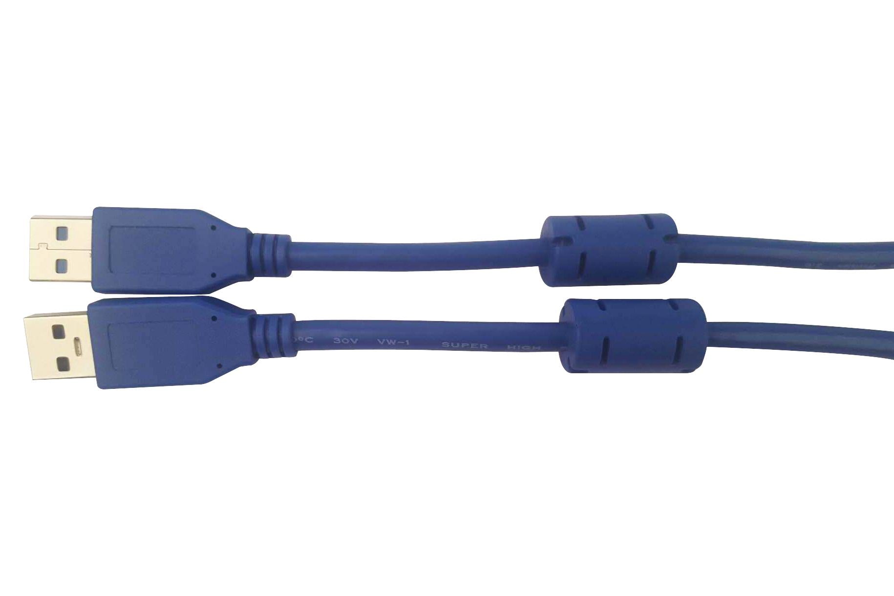 MC002476 USB CABLE, 3.0, A-A PLUG, 1M, BLU MULTICOMP