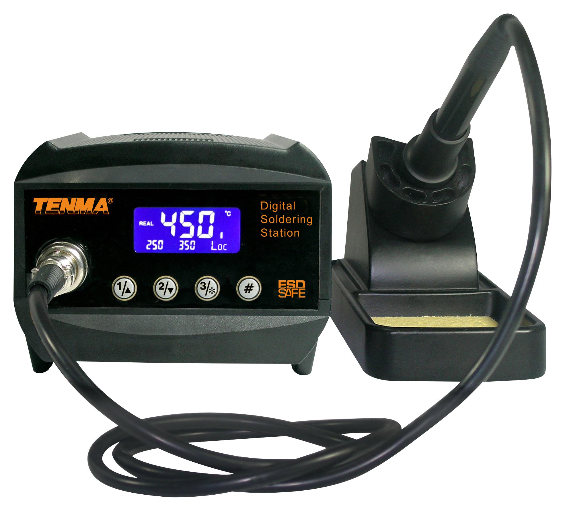 21-21310 EU SOLDERING STATION, 80W, 240VAC, EU TENMA