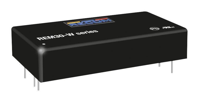 REM30-2405SW DC-DC CONVERTER, 5V, 6A RECOM POWER