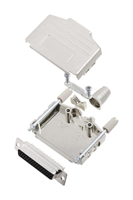 L17DPPK25-M+L77HDB44S HD-D SUB CONNECTOR, RCPT, 44POS, SOLDER AMPHENOL ICC