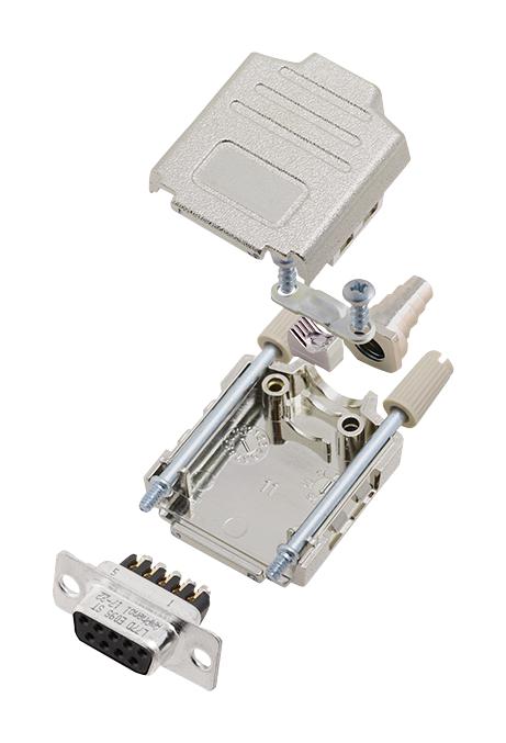 L17DPPK25-M+L77DB25SST D SUB CONNECTOR, RCPT, 25POS, SCREW AMPHENOL ICC