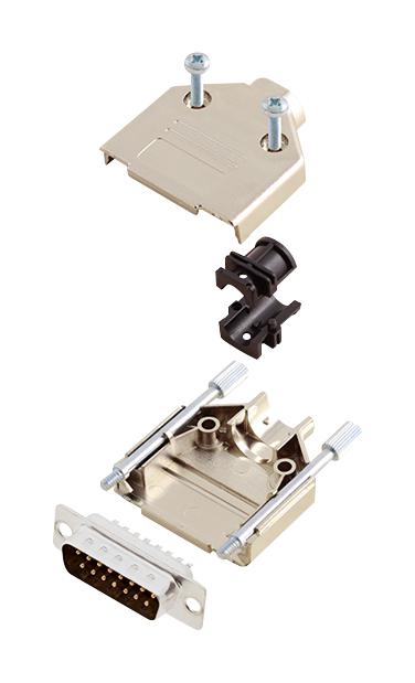 L17DTPK-M-15+L717SDA15P D SUB CONNECTOR, PLUG, 15POS, SOLDER AMPHENOL ICC