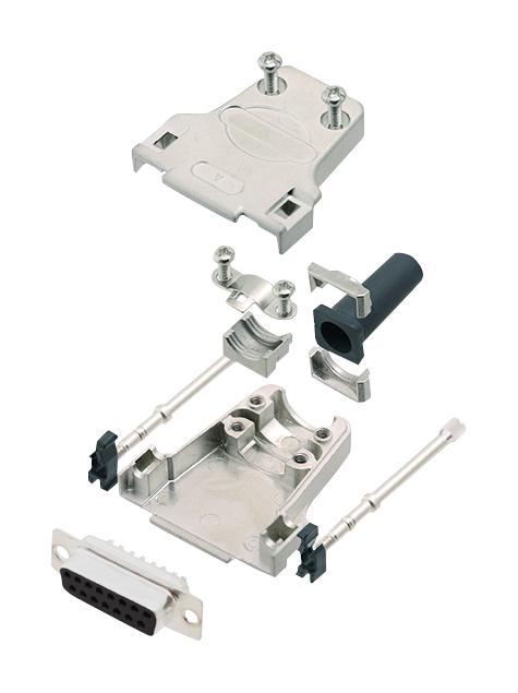 L17DTZF15-LJS-RG+L77SDA15S D SUB CONNECTOR, RCPT, 15POS, SOLDER AMPHENOL ICC