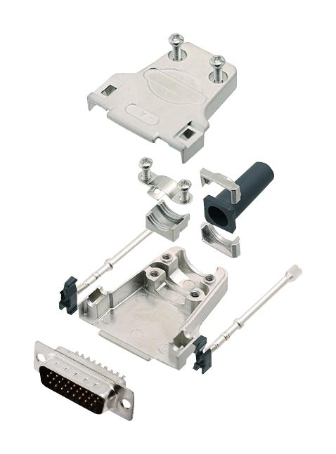 L17DTZF15-LJS-RG+L717HDA26P HD-D SUB CONNECTOR, PLUG, 26POS, SOLDER AMPHENOL ICC