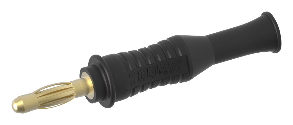 72-13678 CONN, BANANA, PLUG, 36A, SOLDER, BLK TENMA