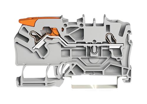 2102-1201 TERMINAL BLOCK, DIN RAIL, 2WAYS, 12AWG WAGO