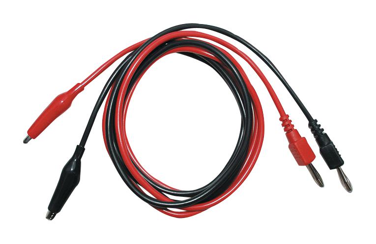 TL 5A TEST LEAD, ALLIGATOR CLIP-PLUG, BLK/RED B&K PRECISION