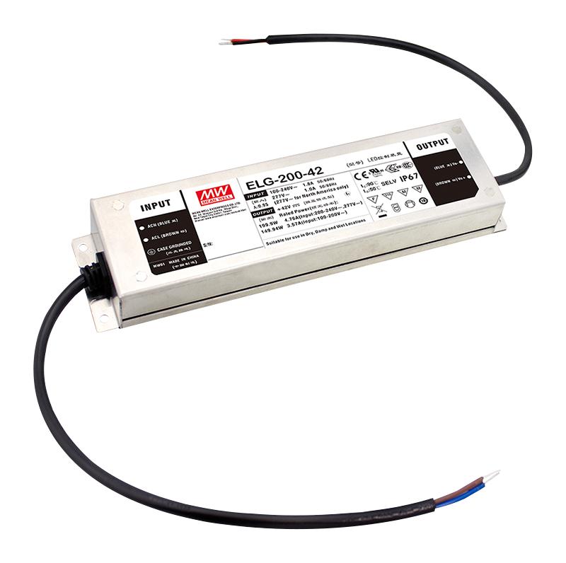 ELG-200-12DA-3Y LED DRIVER PSU, AC-DC, 12V, 16A MEAN WELL