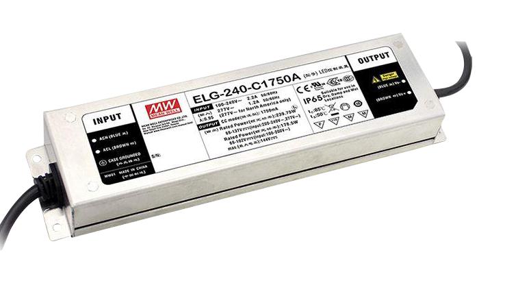 ELG-240-24A-3Y LED DRIVER PSU, AC-DC, 24V, 10A MEAN WELL