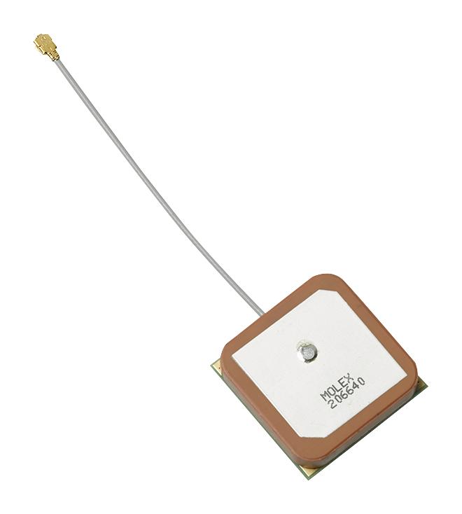 206640-0001 PATCH ANTENNA, 1.597-1.607GHZ, 4.5DBI MOLEX