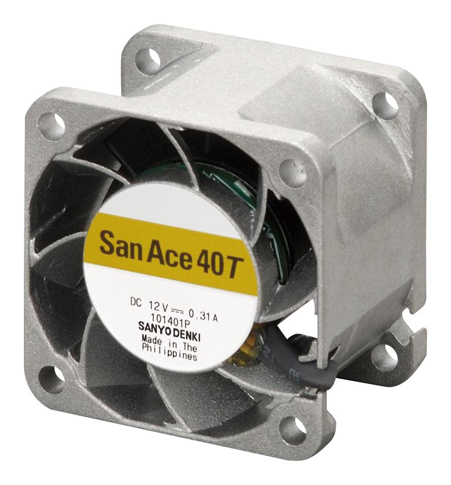 9GT0412P3J001 AXIAL FAN, 40MM, 12VDC, 18.4CFM, 48DBA SANYO DENKI