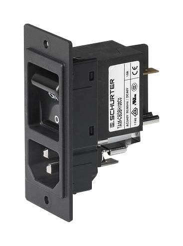 3-109-715 POWER ENTRY CONN, PLUG, 10A, 250VAC SCHURTER