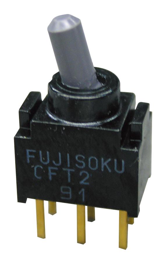 CFT2-1DC-AW TOGGLE SW, 0.4VA, SPDT, TH NIDEC COPAL ELECTRONICS