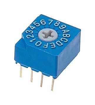 S-1030A ROTARY CODED SW, HEX COMP, 16POS, 5VDC NIDEC COPAL ELECTRONICS
