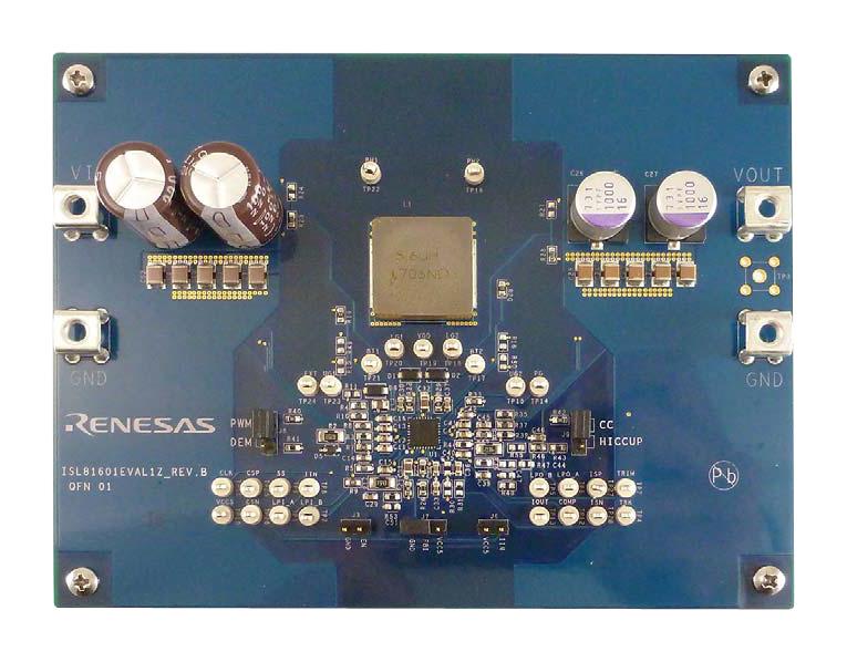 ISL81601EVAL1Z EVAL BOARD, SYNC BUCK-BOOST CONTROLLER RENESAS