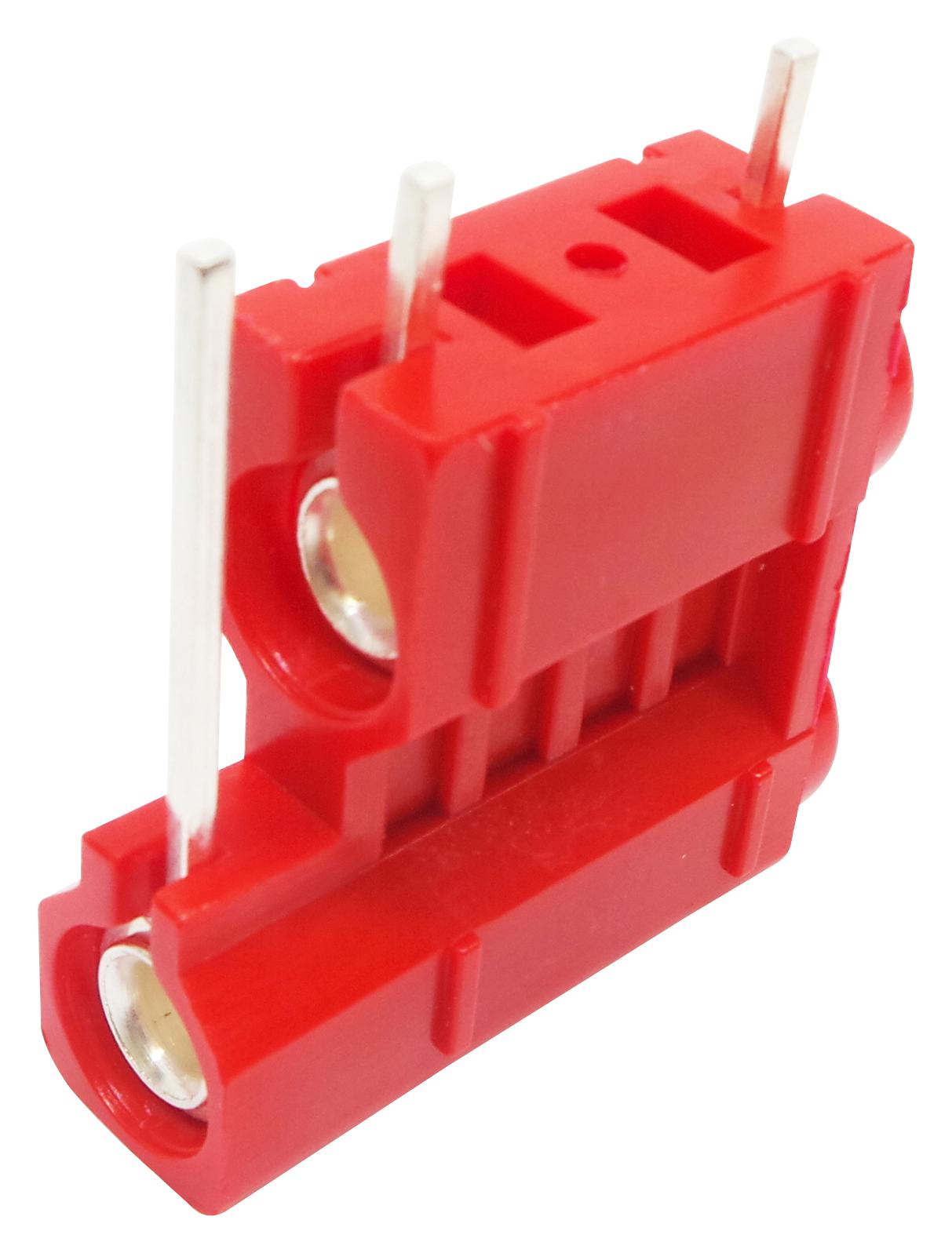 572-0500 CONNECTOR, TEST JACK, 10, RED, PCB DELTRON COMPONENTS