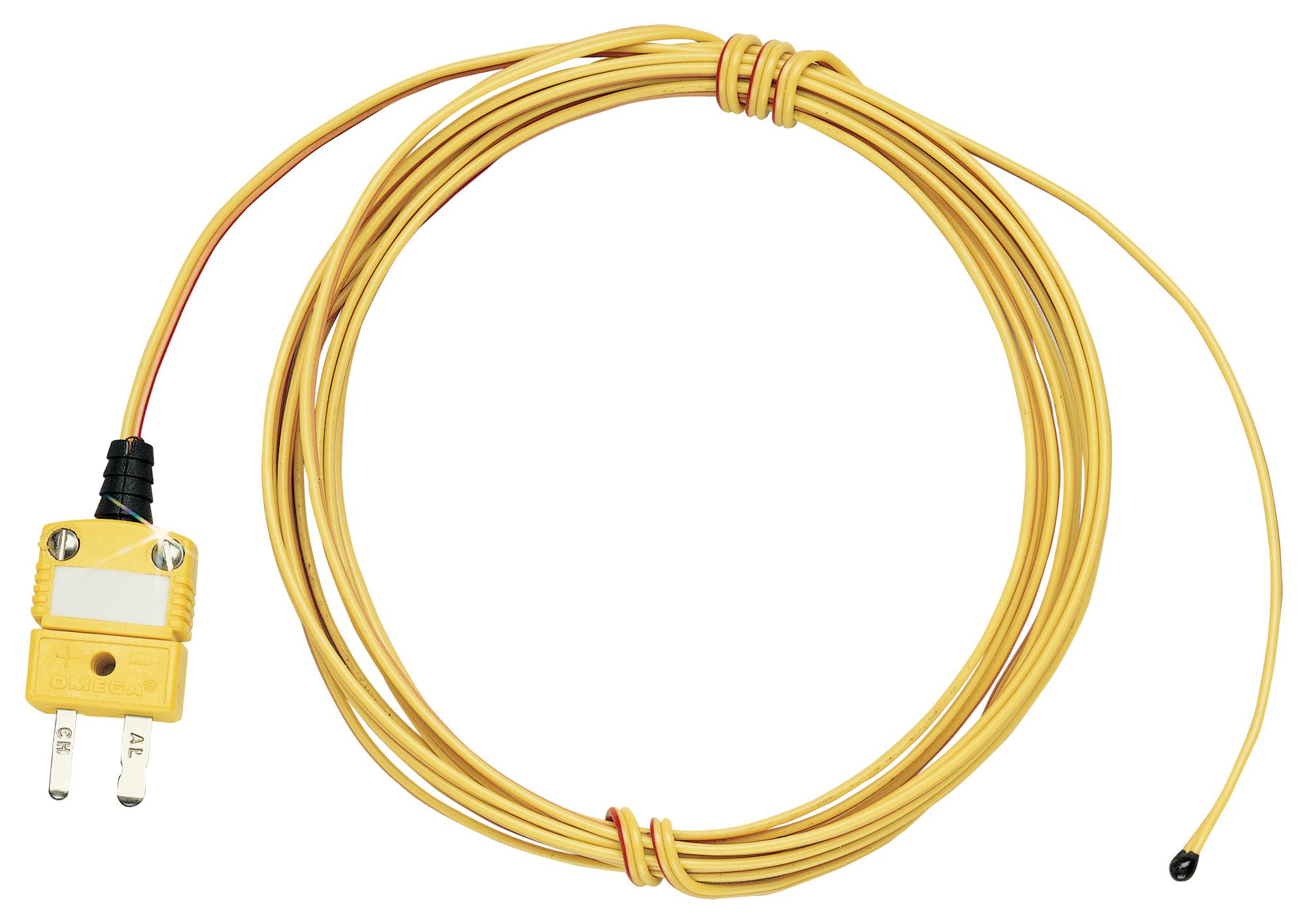 TC-PVC-T-24-180-ROHS THERMOCOUPLE, TYPE T, 4.5M, 105DEG C OMEGA