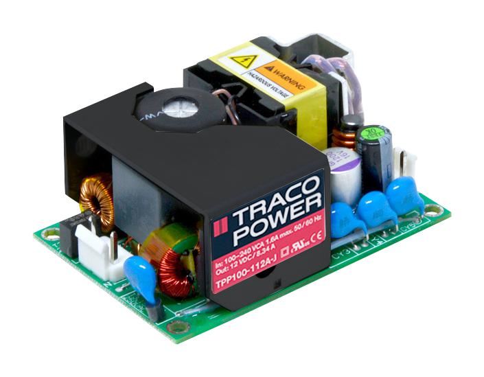 TPP 100-124A-J POWER SUPPLY, AC-DC, 24V, 4.17A TRACO POWER
