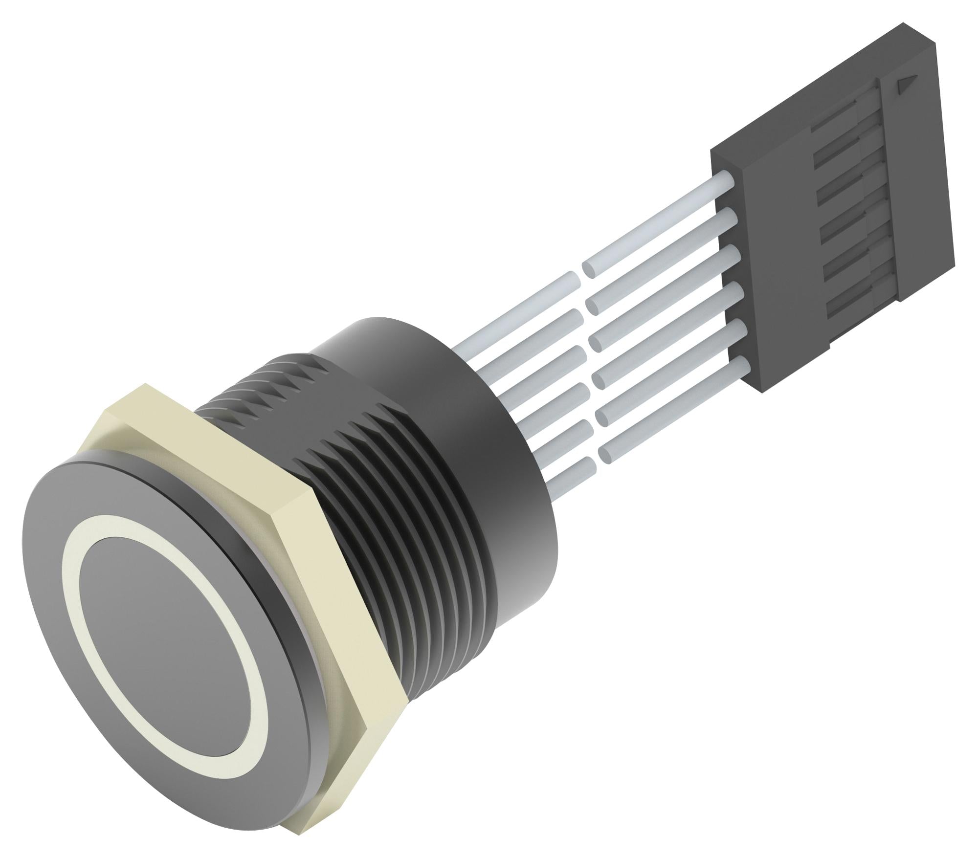 AVP19MAIBFE0DT5A04 VANDAL RESISTANT SW, SPST, 1A, 24V, PANL ALCOSWITCH - TE CONNECTIVITY