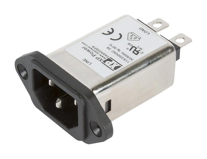 FASAS01SFR IEC FILTER, ITE, 6.5MH, 1A, QC XP POWER