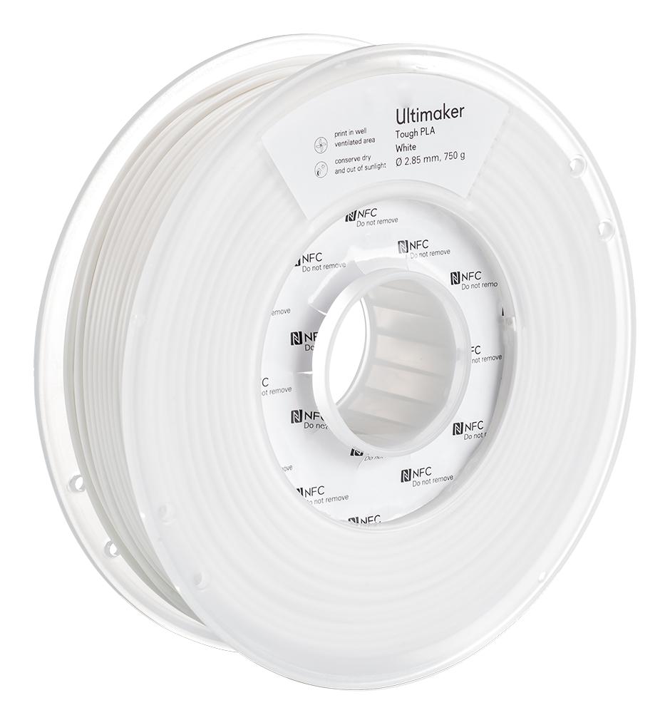 202301 3D PRINTER FILAMENT, PLA, 2.85MM, WHITE ULTIMAKER