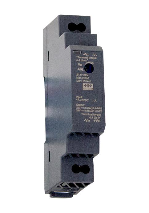 DDR-15G-12 DC-DC CONVERTER, 12V, 1.25A MEAN WELL